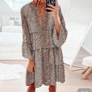 Leopard Print Dress -XXL